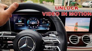 How to Unlock Comand Video in Motion on Mercedes W213, W205, W222 / Unlock Video in Motion Mercedes