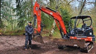 Excavating a New Lawn & Blueberry Patch Off the Grid