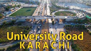 University Road Karachi Drone View - Part 2