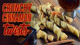 Crunchy Cinnamon Twists [Eng Subs]- شیرینی دارچینی با خمیر هزارلا