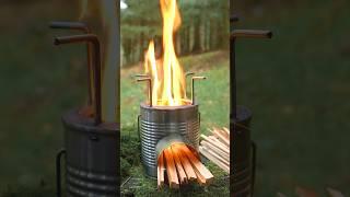 How To Make The Ultimate Rocket Stove From Tin Cans #survival #camping #lifehacks