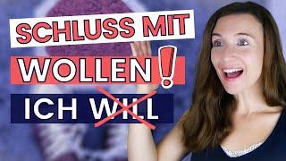 Wichtige SYNONYME für WOLLEN! Deutsch Ausdruck & Aussprache verbessern, Wortschatz erweitern B2, C1