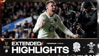 ENGLAND WIN 󠁧󠁢󠁥󠁮󠁧󠁿 | EXTENDED HIGHLIGHTS | ENGLAND V WALES | 2024 GUINNESS MEN'S SIX NATIONS RUGBY