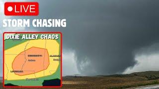 LIVE STORM CHASER: TORNADO OUTBREAK IN DIXIE ALLEY LIKELY