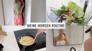 MEINE MORGEN ROUTINE | Haare, Make-Up & Outfit | theglazedblonde