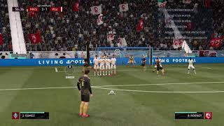 FIFA FUT 21 CHAMPIONS great free kick goal by Rooney into the far top corner