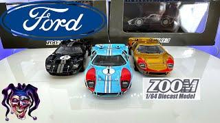 1/64 Scale Cars Ford GT40 #1 #2 #5 By Zoom Diecast Model