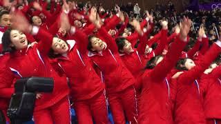 North-Korean cheerleaders on the Winter Olympics of 2018