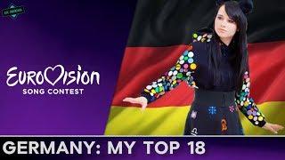 Germany In Eurovision: MY TOP 18 (2000-2017)