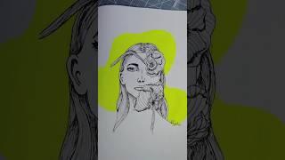 #flowers #art #drawing #pendrawing #portrait #flower