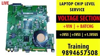 Dead Laptop Motherboard Repair Voltage Checking Method Laptop Chip Level Training Institute