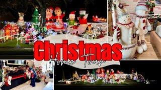 OVER 6,200 Lights with Walk Through TunnelThe most Extreme Christmas Home Tour  day and night