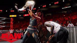 WWE 2K24 RAW IYO SKY ATTACKS LITA BEFORE HER SCHEDULED MATCH AGAINST ASUKA