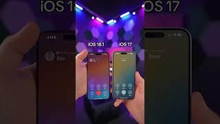 IOS 18.0.1 v/s IOS 17 