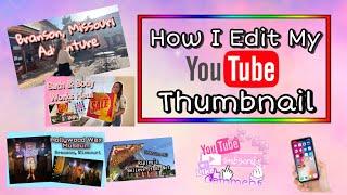 How To Edit Youtube Thumbnail On Phone Using Picsart | How To Make a Youtube Custom Thumbnail