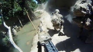 Minesweeper Helmet Cam Firefight With Taliban