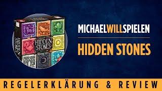 HIDDEN STONES – Regelerklärung und Review – einfaches, aber feines Plättchen-Lege-Strategiespiel