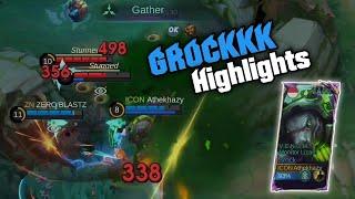 Grock Roamer Highlights Gameplay Ranked Played - MLBB