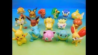 2016 POKEMON SET OF 16 McDONALDS HAPPY MEAL COLLECTION TOYS VIDEO REVIEW (EUROPE)