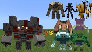 Redstone Monstrosity (Goety) vs New Mutant More Bosses | Minecraft Java | Mob Battle