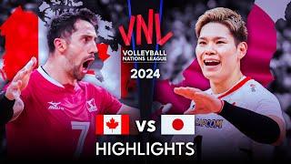  JAPAN vs CANADA  | Highlights | Men's VNL 2024