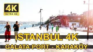 Istanbul Turkey 4K City Walk uhd 60fps - GalataPort - Tourist Guide Walking Tour Experience!