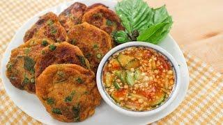 Thai Fish Cakes Recipe (Tod Mun Pla) ทอดมันปลา - Hot Thai Kitchen!