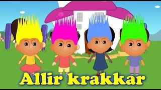 Allir krakkar | Barnalög | Troll Game Song in Icelandic