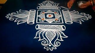 Traditional rangoli designs  Easy festival rangoli designs