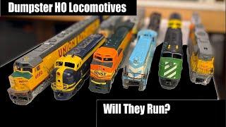 Unboxing HO Locomotives from a Dumpster with my Girlfriend & Sister