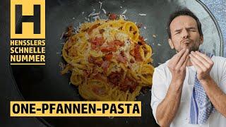 Schnelles One-Pfannen-Pasta Rezept von Steffen Henssler