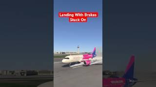 Landing Airplane With Brakes Stuck On Flight Simulator MSFS Emergency Manchester Airport