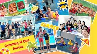 Swimming at Casa Aurelia | Holidays Special | Peach & Liam Adventures