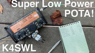 Super Low Power POTA, Rough Propagation, and Testing my new Begali Adventure Paddle!