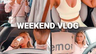 WEEKEND VLOG: lululemon haul, shopping, belated bday dinner & planning