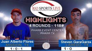 Juan Flores VS Steven GaraGarza (Highlights) Border Wars 2019 from Cavazos Promotions (7/12/19)