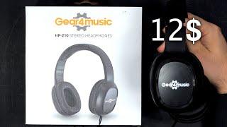 Gear4music HP-210 Stereo Headphones - Unboxing & First Look