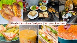 Useful Kitchen Gadgets | Winter Special Recipes | Store Gagar Halwa | Chicken soup 