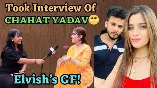 Chahat Yadav reveals her relationship between Elvish Yadav!! @Chahatyadavlogs @ElvishYadavVlogs