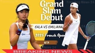  Alex Eala Grand Slam Debut 2025 French Open Payback Match vs Emiliana Arango Highlights