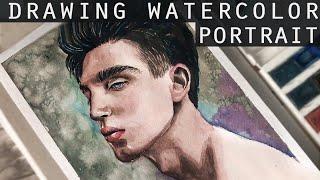 DRAWING WATERCOLOR PORTRAIT | WHY DID I BECAME A FULL-TIME ARTIST?