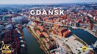 Gdańsk, Poland  in 4K Video by Drone ULTRA HD - Flying over Gdansk, Poland