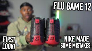  AIR JORDAN 12 FLU GAME EARLY LOOK! NIKE MADE ONE HUGE MISTAKE ON THIS CLASSIC! *WATCH NOW*