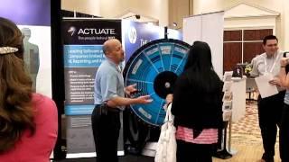 Exhibitor booth game wheel at the TDWI Las Vegas 2012 World Conference