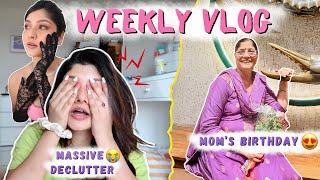 Mom’s Birthday  Massive Declutter, Shoots + Food | Weekly Vlog