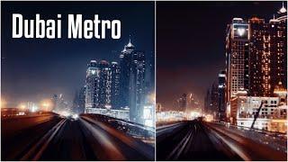 Metro Dubai \ Ride in the first subway car from DMCC Metro Station to Dubai Marina Mall