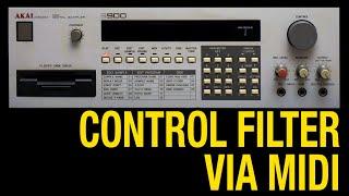 Control the Akai S950 or S900 Filter with MIDI