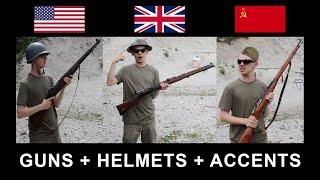 Old Guns, Helmets and Accents