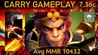 ⭐ 7.36c V1NECY Monkey King |KDA - 23 KP - 59%| Carry Gameplay - Dota 2 Top MMR