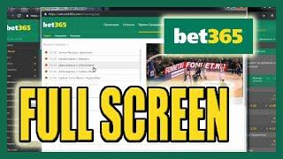 How to watch bet365 live sport events in full screen